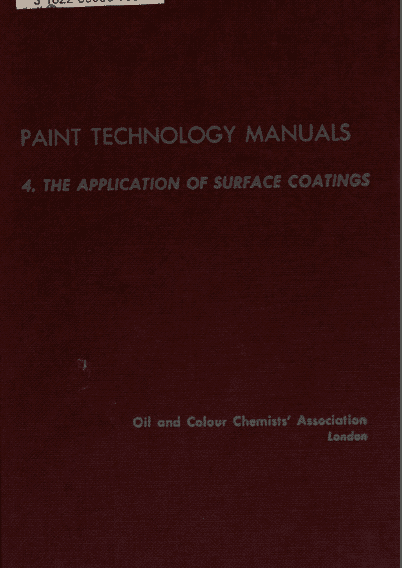 خرید و دانلود نسخه کامل کتاب Paint Technology Manuals: The application of surface coatings · Volume 4 – Pdf