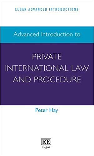 خرید و دانلود نسخه کامل کتاب Advanced Introduction to Private International Law and Procedure (Elgar Advanced Introducti