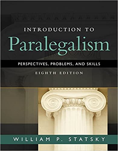 خرید و دانلود نسخه کامل کتاب Introduction to Paralegalism: Perspectives  Problems and Skills (8th Edition) – PDF