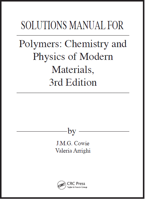 خرید و دانلود نسخه کامل کتاب [Solutions Manual] Polymers Chemistry and Physics of Modern Materials (3rd Edition)