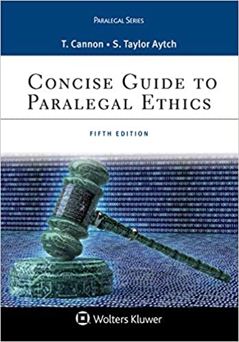 خرید و دانلود نسخه کامل کتاب Concise Guide to Paralegal Ethics (Aspen Paralegal) (5th Edition) – + pdf