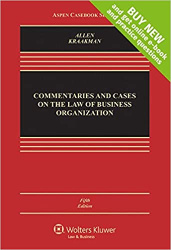 خرید و دانلود نسخه کامل کتاب Commentaries and Cases on the Law of Business Organizations [Connected Casebook] (Aspen Cas