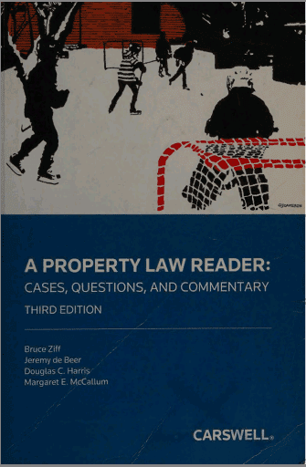 خرید و دانلود نسخه کامل کتاب A Property Law Reader: Cases  Questions and Commentary (3rd Edition) – Pdf
