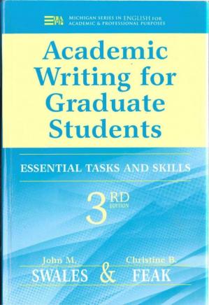 خرید و دانلود نسخه کامل کتاب Academic Writing for Graduate Students: Essential Tasks and Skills (3rd Edition) – Pdf