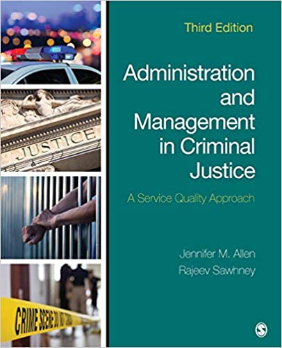 خرید و دانلود نسخه کامل کتاب Administration and Management in Criminal Justice: A Service Quality Approach (3rd Edition)