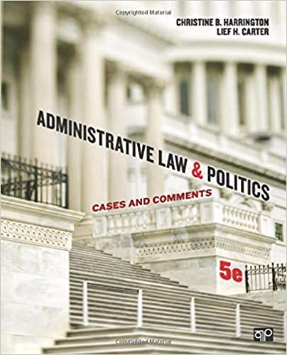 خرید و دانلود نسخه کامل کتاب Administrative Law and Politics: Cases and Comments (5th Edition) – + pdf