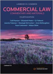 خرید و دانلود نسخه کامل کتاب Commercial Law: Commentary and Materials (4th Edition) [2019] – PDF