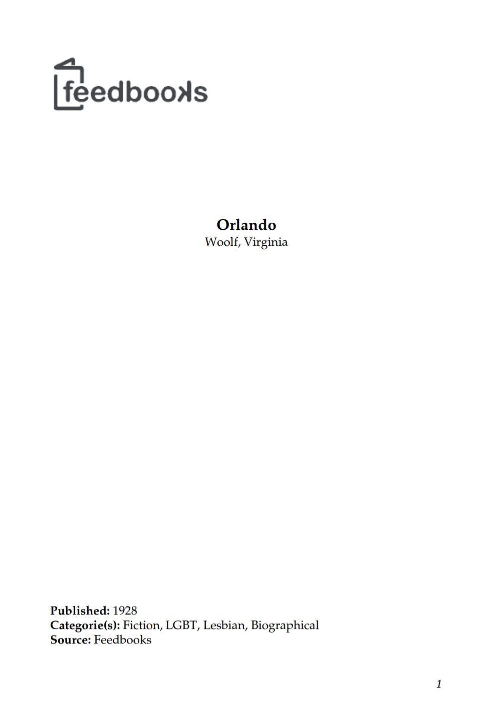 خرید و دانلود نسخه کامل کتاب Orlando BY Woolf – PDF