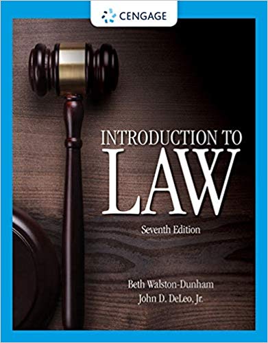خرید و دانلود نسخه کامل کتاب Introduction to Law (7th Edition)[2019] [PDF] [Retail]