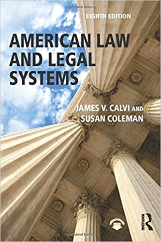خرید و دانلود نسخه کامل کتاب American Law and Legal Systems (8th Edition) BY Calvi – Pdf