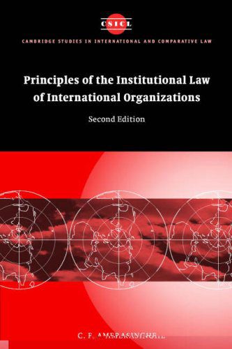 خرید و دانلود نسخه کامل کتاب Principles of the Institutional Law of International Organizations – PDF