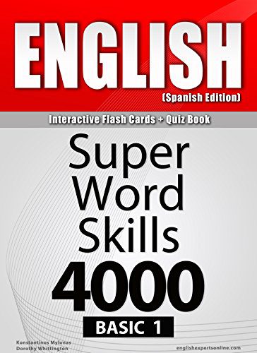 خرید و دانلود نسخه کامل کتاب ENGLISH-1 (Spanish Edition)/Interactive Flash Cards + Quiz Book/SUPER WORD SKILLS-4000/BASI