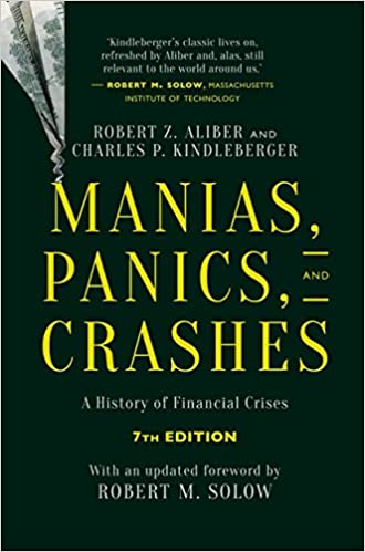 خرید و دانلود نسخه کامل کتاب Manias  Panics  and Crashes: A History of Financial Crises  Seventh Edition (7th Edition)