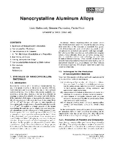 خرید و دانلود نسخه کامل کتاب Nanystalline Aluminum Alloys – PDF