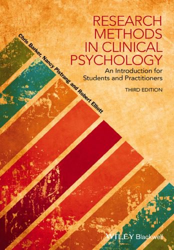 خرید و دانلود نسخه کامل کتاب Research methods in clinical psychology: an introduction for students and practitioners (3r