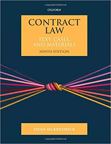 خرید و دانلود نسخه کامل کتاب Contract Law: Text  Cases  and Materials (9th Edition) – PDF