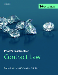 خرید و دانلود نسخه کامل کتاب Poole s Casebook on Contract Law (14th Edition) – + Pdf