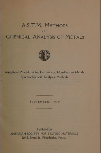 خرید و دانلود نسخه کامل کتاب a.s.t.m. methods of chemical analysis of metals – Pdf