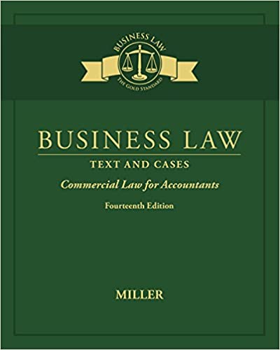 خرید و دانلود نسخه کامل کتاب Business Law: Text & Cases – Commercial Law for Accountants (14th Edition) – Pdf
