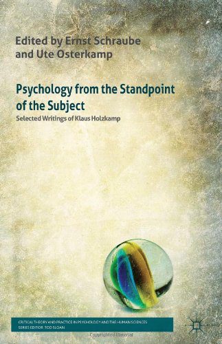 خرید و دانلود نسخه کامل کتاب Psychology from the Standpoint of the Subject: Selected Writings of Klaus Holzkamp – PDF