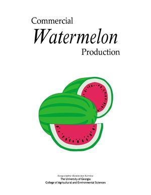 خرید و دانلود نسخه کامل کتاب Commercial Watermelon Production – PDF