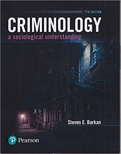 خرید و دانلود نسخه کامل کتاب Criminology: A Sociological Understanding 7th Edition