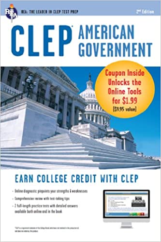 خرید و دانلود نسخه کامل کتاب CLEP American Government w/ Online Practice Exams (2nd Edition) – + Pdf