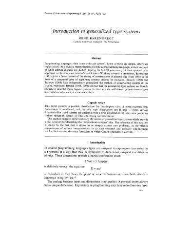 خرید و دانلود نسخه کامل کتاب Introduction to generalized type systems
