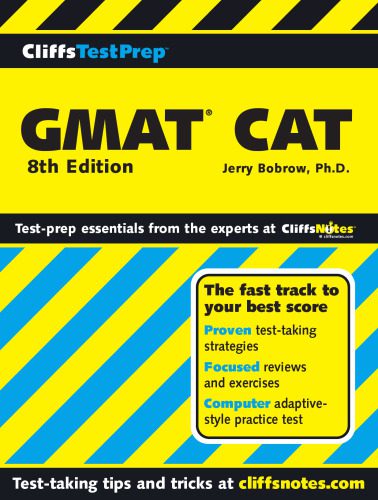خرید و دانلود نسخه کامل کتاب GMAT CAT (Computer-Adaptive Graduate Management Admission Test) (Cliffs Test Prep)