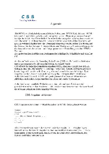 خرید و دانلود نسخه کامل کتاب CSS. Cascading Style-Sheets