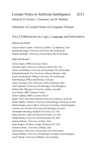 خرید و دانلود نسخه کامل کتاب Interfaces: Explorations in Logic  Language and Computation: ESSLLI 2008 and ESSLLI 2009 St