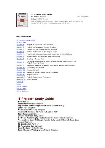 خرید و دانلود نسخه کامل کتاب IT Project+ study guide