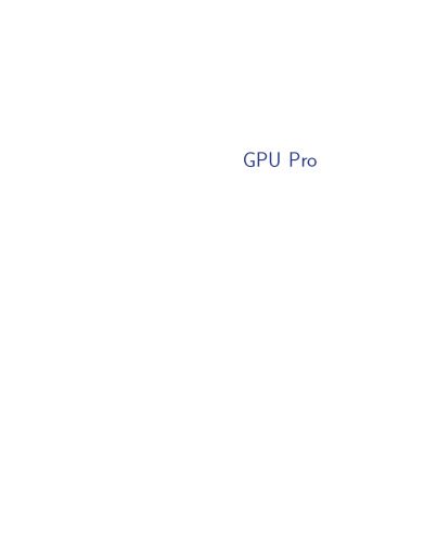 خرید و دانلود نسخه کامل کتاب GPU Pro : advanced rendering techniques