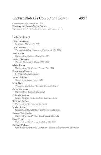 خرید و دانلود نسخه کامل کتاب LATIN 2008: Theoretical Informatics: 8th Latin American Symposium  Búzios  Brazil  April 7-