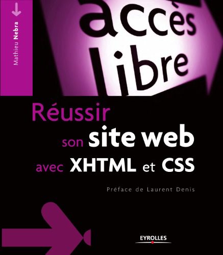 خرید و دانلود نسخه کامل کتاب Reussir son site Web avec XHTML et CSS