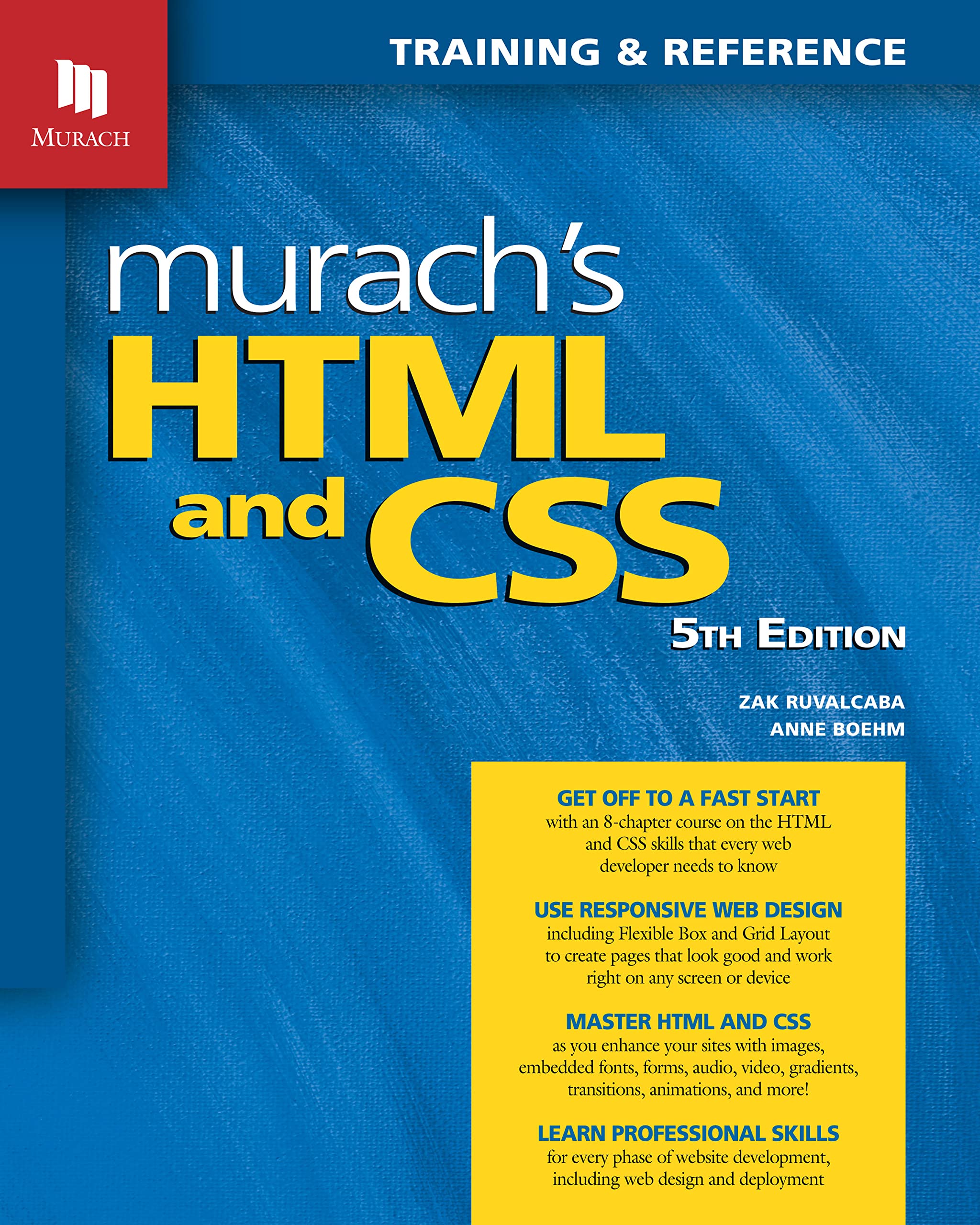 خرید و دانلود نسخه کامل کتاب Murach s HTML and CSS (5th Edition)