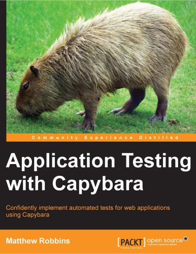 خرید و دانلود نسخه کامل کتاب Application Testing with Capybara