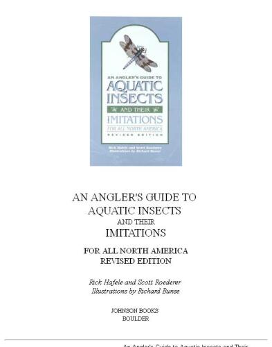 خرید و دانلود نسخه کامل کتاب An Angler s Guide to Aquatic Insects and Their Imitations for All North America (HTML)