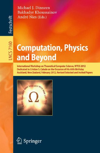 خرید و دانلود نسخه کامل کتاب Computation  Physics and Beyond: International Workshop on Theoretical Computer Science  WT