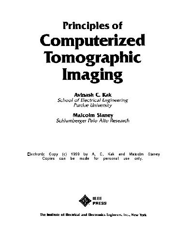 خرید و دانلود نسخه کامل کتاب Principles of Computer Tomography Imaging