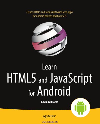 خرید و دانلود نسخه کامل کتاب Learn HTML5 and JavaScript for Android
