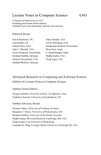 خرید و دانلود نسخه کامل کتاب Distributed Computing: 24th International Symposium  DISC 2010  Cambridge  MA  USA  Septemb