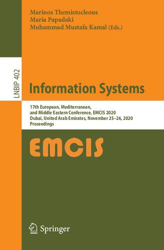 خرید و دانلود نسخه کامل کتاب Information Systems: 17th European  Mediterranean  and Middle Eastern Conference  EMCIS 202
