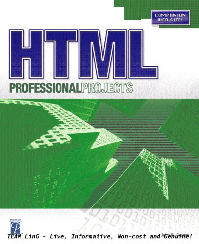خرید و دانلود نسخه کامل کتاب HTML Professional Projects