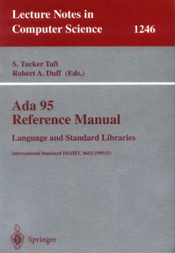 خرید و دانلود نسخه کامل کتاب Ada 95 Reference Manual: Language and Standard Libraries