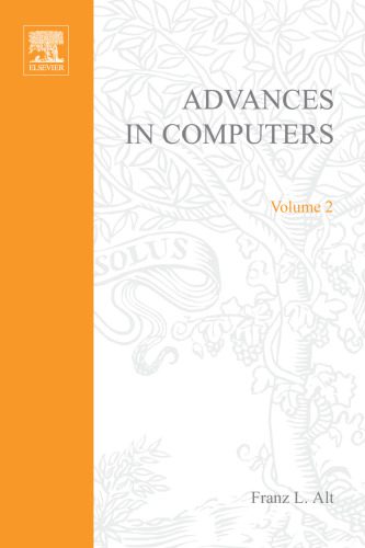 خرید و دانلود نسخه کامل کتاب Advances in Computers  Vol. 2
