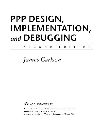خرید و دانلود نسخه کامل کتاب PPP Design  Implementation  and Debugging
