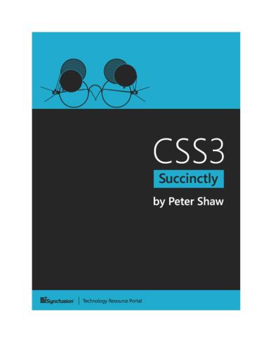 خرید و دانلود نسخه کامل کتاب CSS3 Succinctly