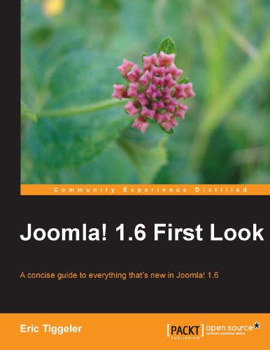 خرید و دانلود نسخه کامل کتاب Joomla! 1.6 First Look