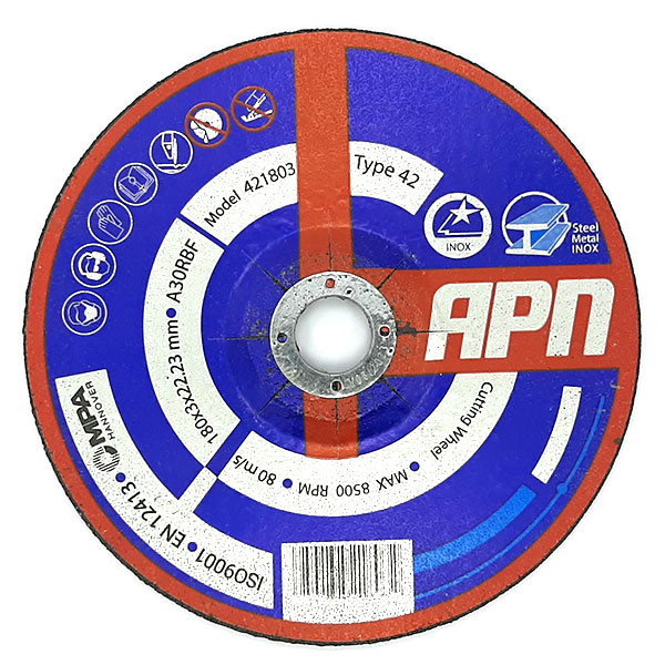 سنگ برش آهن 180 APN (بسته 25 عددی)